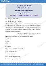 Đề thi học kì 2 Văn 6 Chân trời sáng tạo - Đề số 3